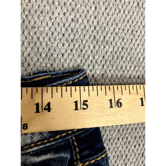 Miss Me Los Angeles Heaven Jeans Women 30 31X34 Blue High Rise Flare Distressed - Picture 9 of 13